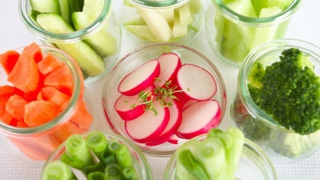 verduras crudas para la dieta alcalina